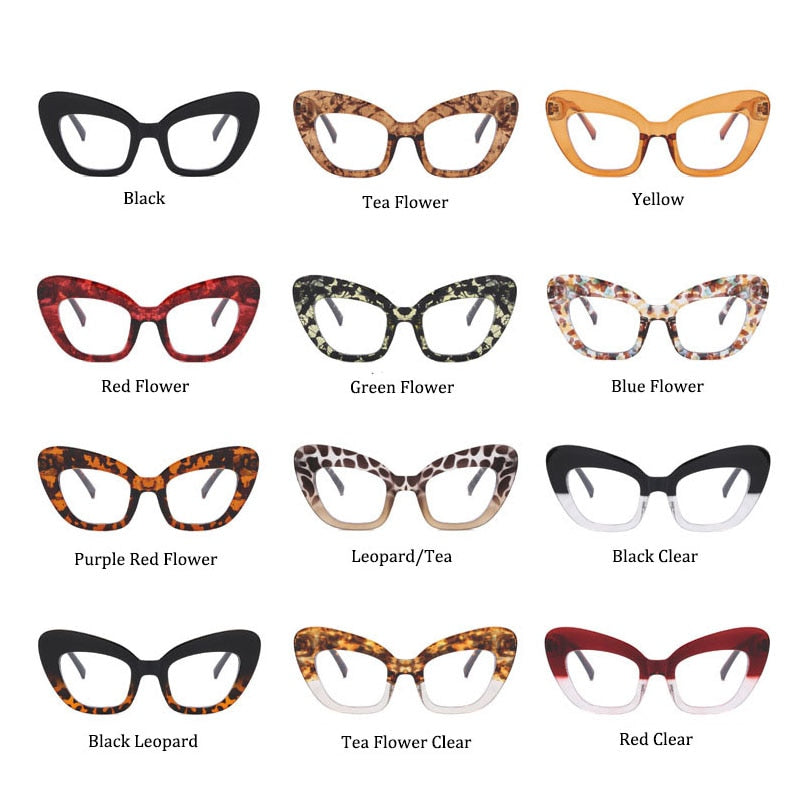 Oversized Glasses Cat Eye Eyeglass