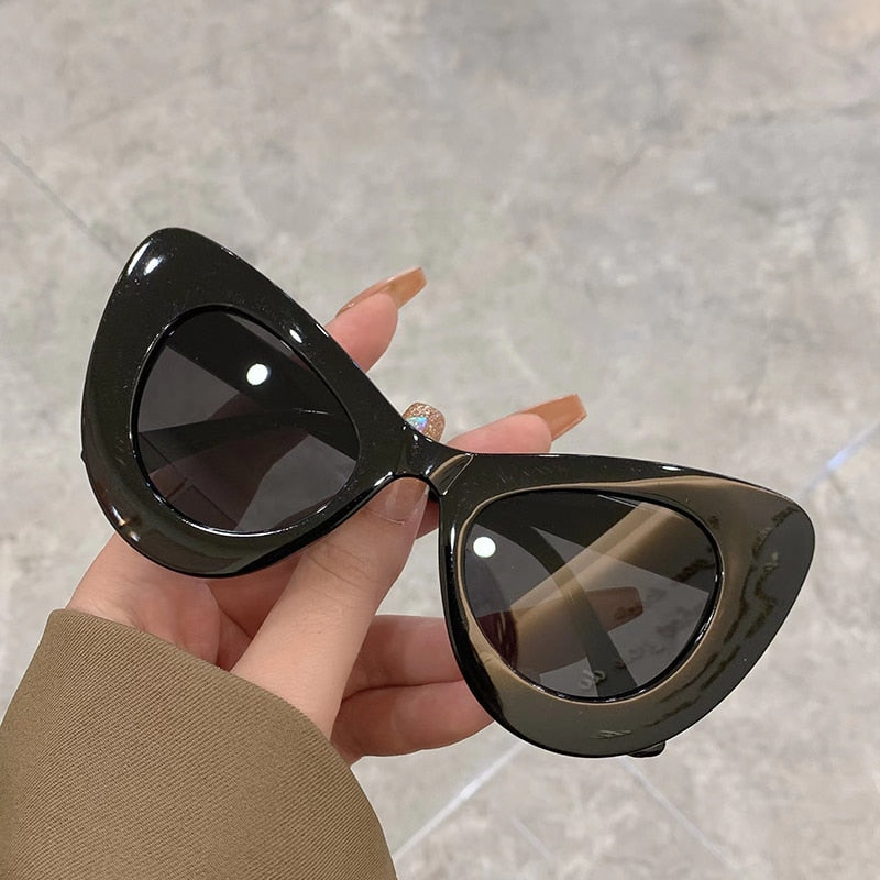 Butterfly Shape Cat Eye Sunglasses Colorful Trendy Fashion