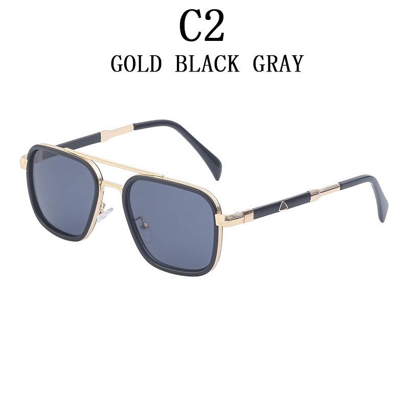 Square Men's Retro Sunglasses
