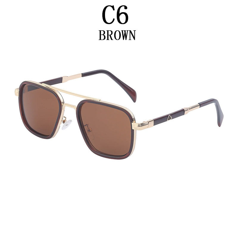 Square Men's Retro Sunglasses