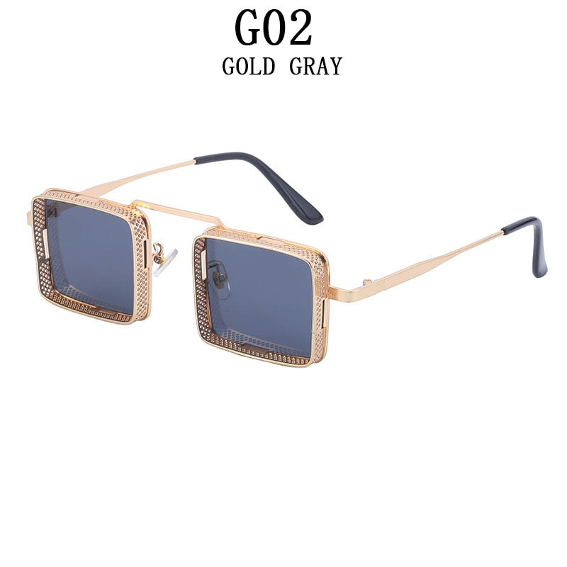 Square Punk Sunglasses For Men Steampunk Fashion Glasses Retro Shades Vintage Gafas De Sol Vasos Decorativos Occhiali Da Sole Gg