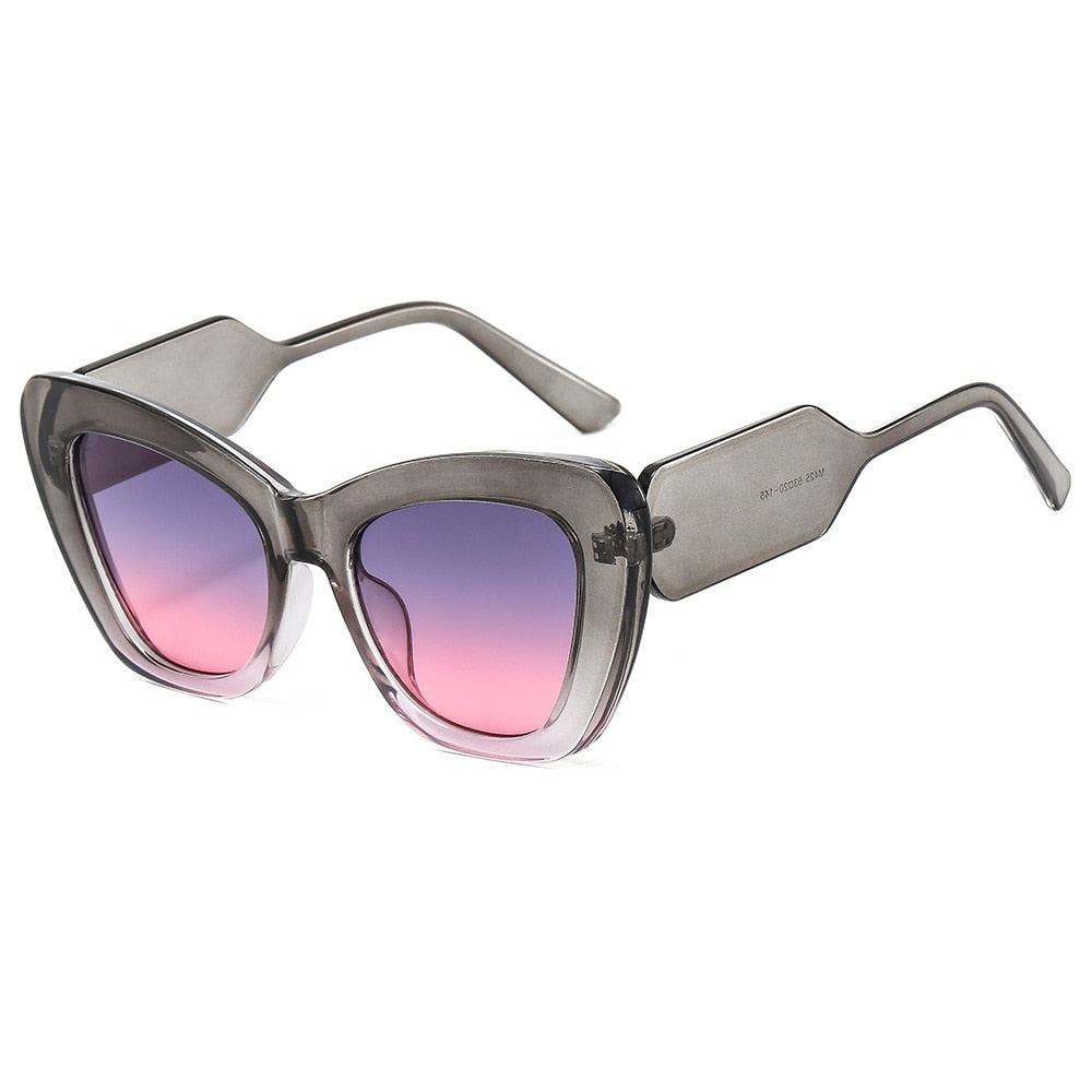 Fashion Cat Eye Sunglasses Women Vintage ShadesLuxury Sun Glasses Frame UV400
