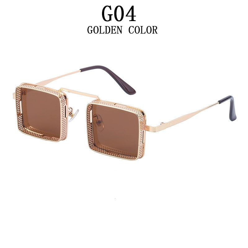 Square Punk Sunglasses For Men Steampunk Fashion Glasses Retro Shades Vintage Gafas De Sol Vasos Decorativos Occhiali Da Sole Gg