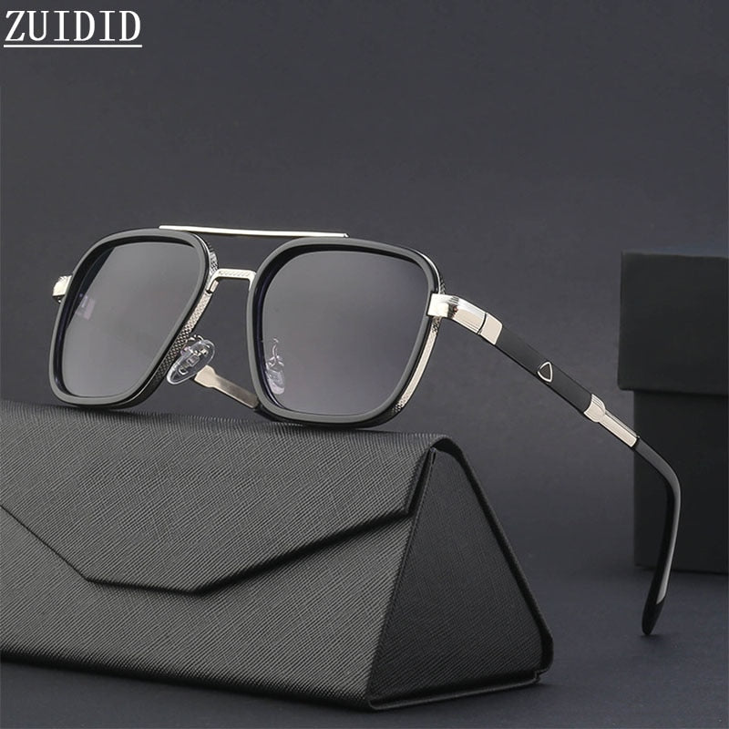 Square Men's Retro Sunglasses
