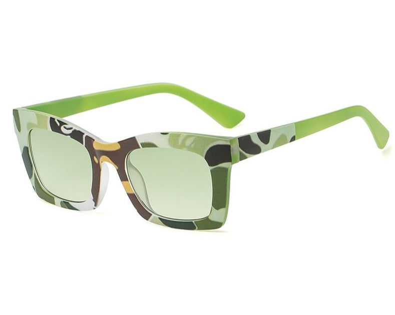 Sexy Colorful Square Sunglasses Women Trendy Gradient