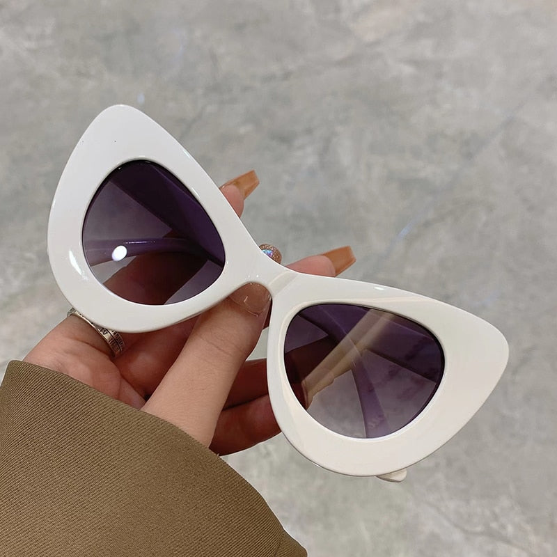 Butterfly Shape Cat Eye Sunglasses Colorful Trendy Fashion