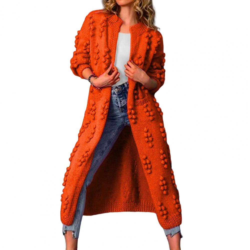 Autumn Winter Fashion Knitted Cardigan Patchwork