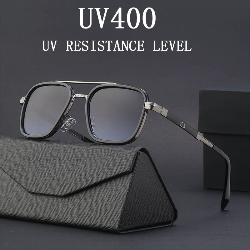 Square Men's Retro Sunglasses
