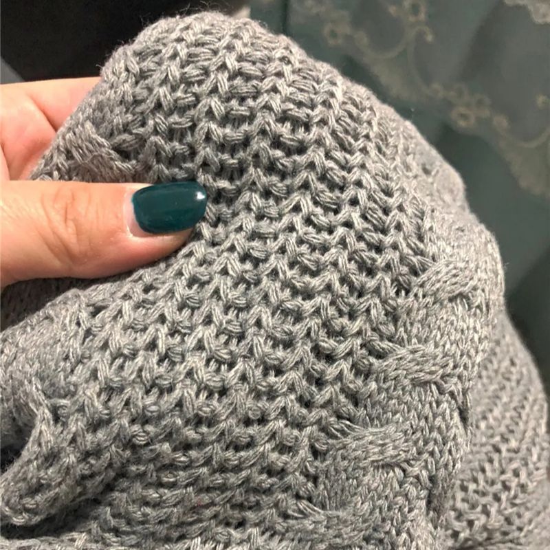 Oversized Knitted Cardigan Women Elegant Sweaters