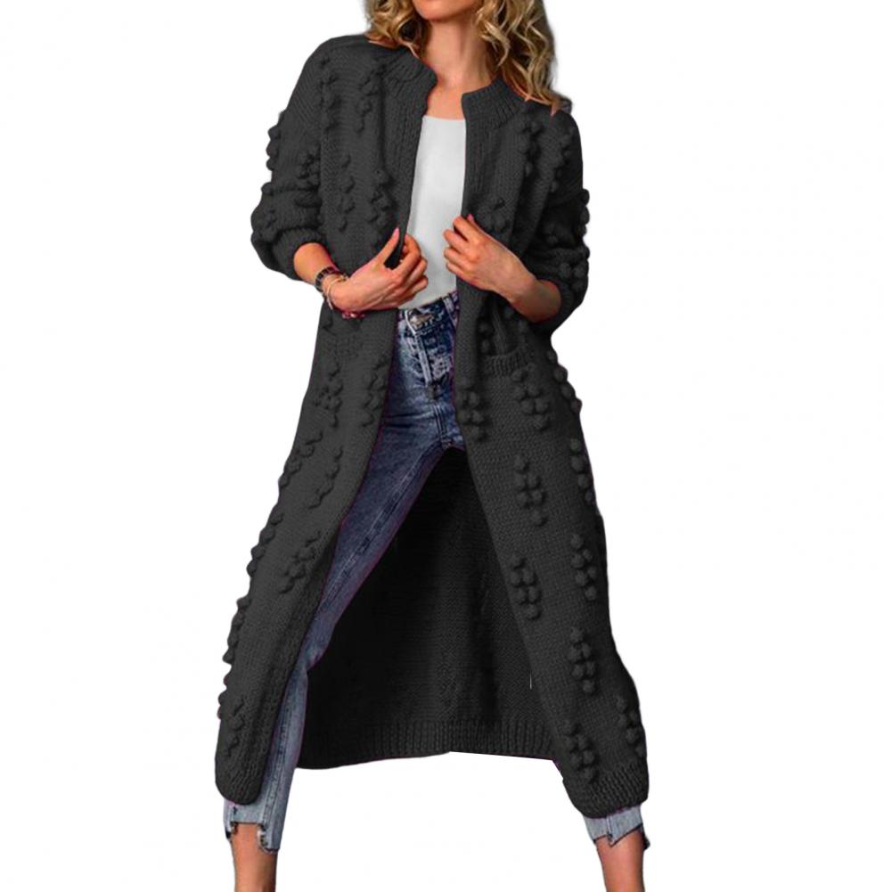 Autumn Winter Fashion Knitted Cardigan Patchwork