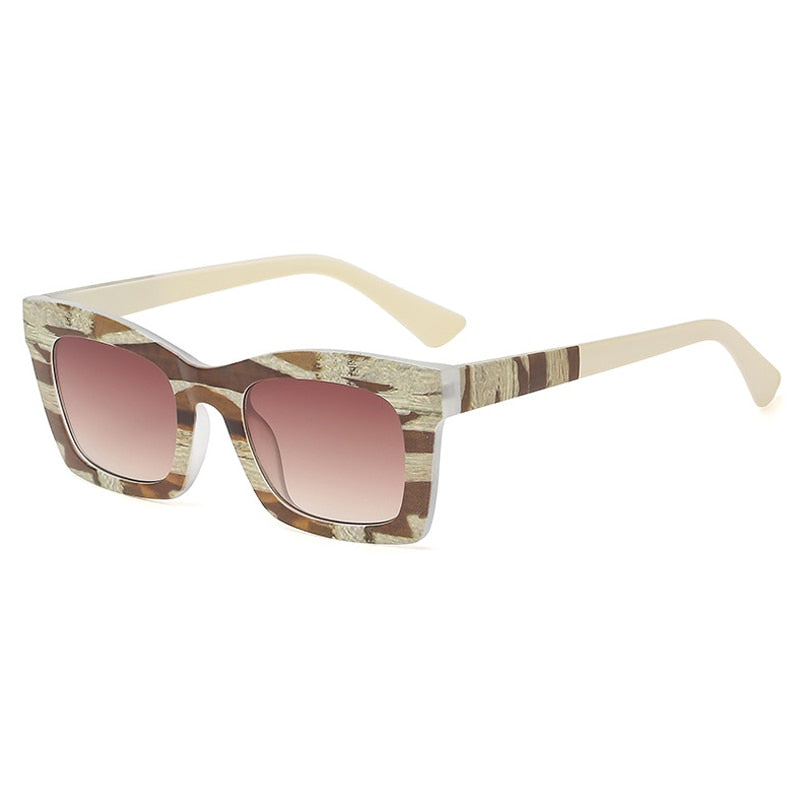 Sexy Colorful Square Sunglasses Women Trendy Gradient
