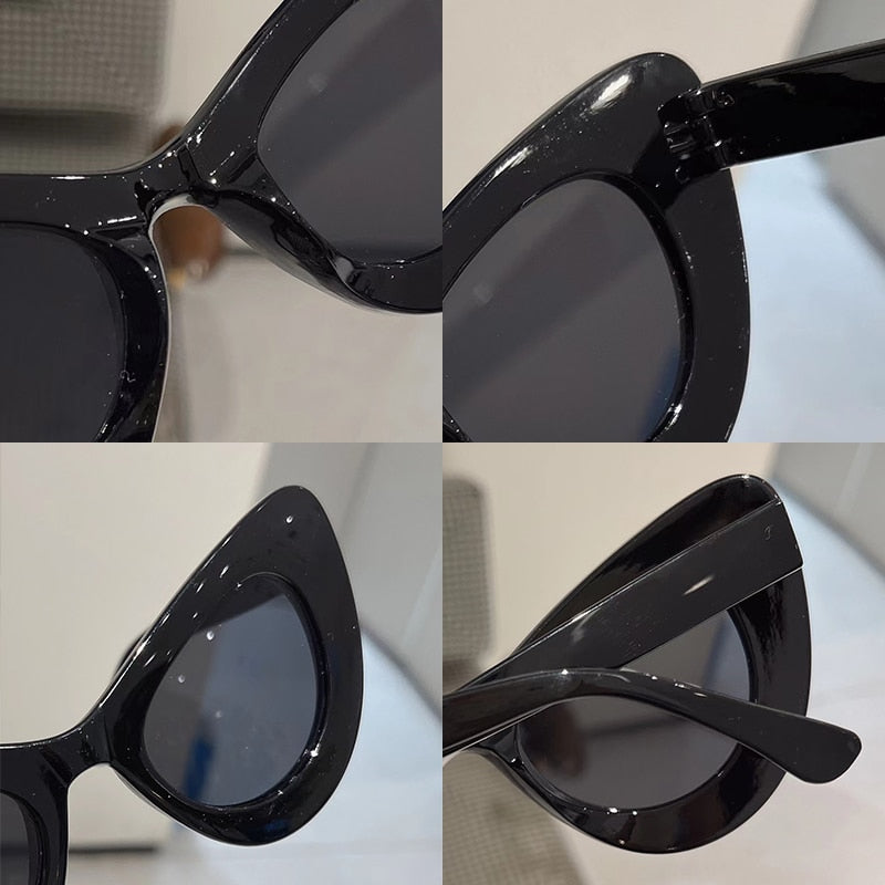 Butterfly Shape Cat Eye Sunglasses Colorful Trendy Fashion