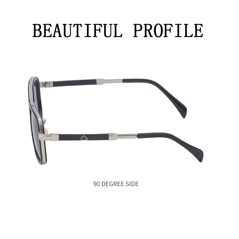 Square Men's Retro Sunglasses