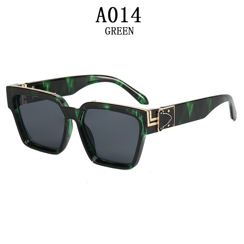 Square Oversized Millionaire Fashion Glasses Luxury Sunglasses For Men Vintage Sunglasses Women Sonnenbrille Gafas De Sol Lentes
