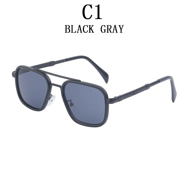 Square Men's Retro Sunglasses