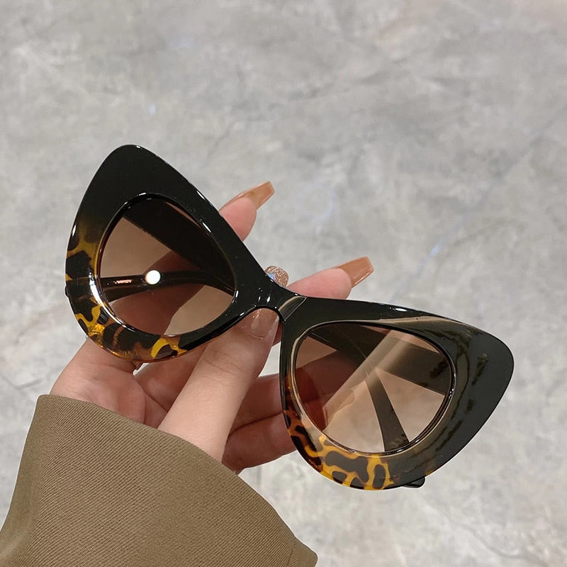 Butterfly Shape Cat Eye Sunglasses Colorful Trendy Fashion
