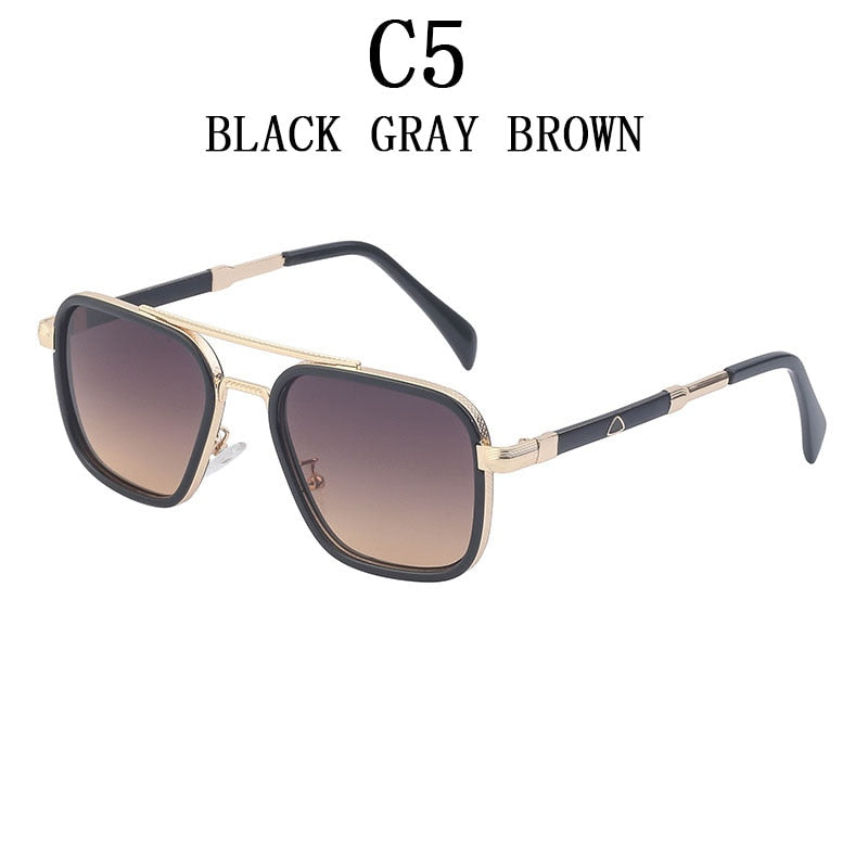 Square Men's Retro Sunglasses