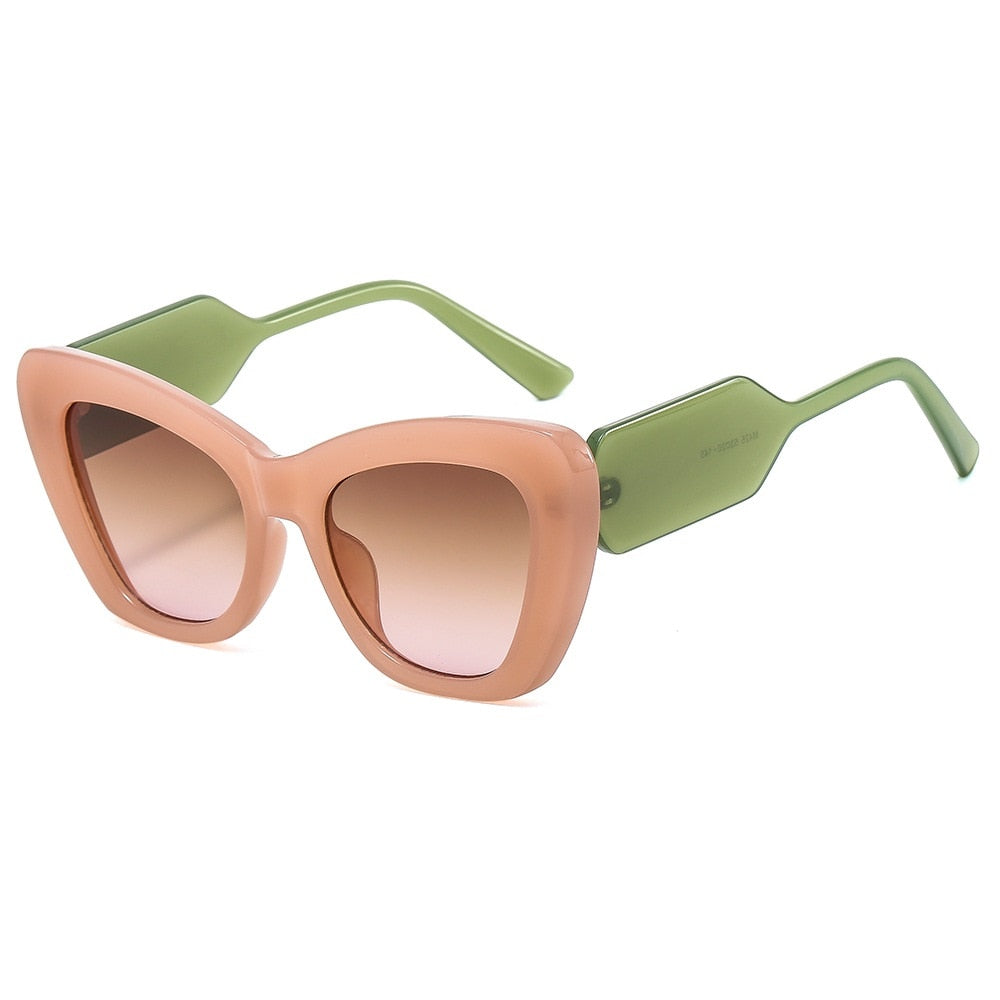 Fashion Cat Eye Sunglasses Women Vintage ShadesLuxury Sun Glasses Frame UV400
