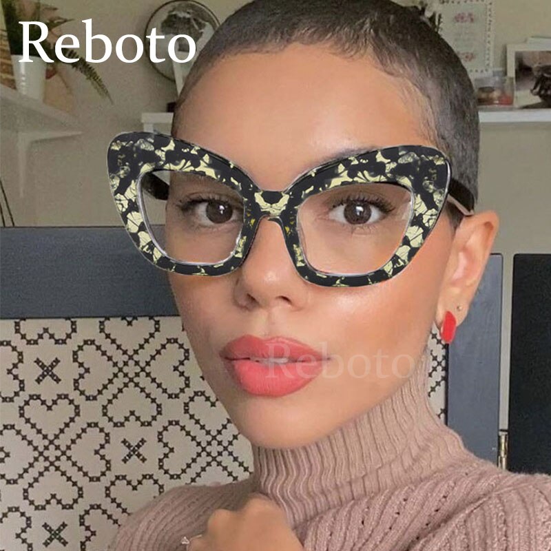 Oversized Glasses Cat Eye Eyeglass
