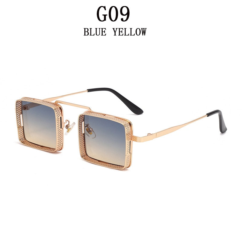Square Punk Sunglasses For Men Steampunk Fashion Glasses Retro Shades Vintage Gafas De Sol Vasos Decorativos Occhiali Da Sole Gg
