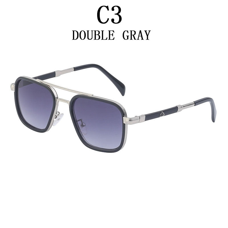 Square Men's Retro Sunglasses
