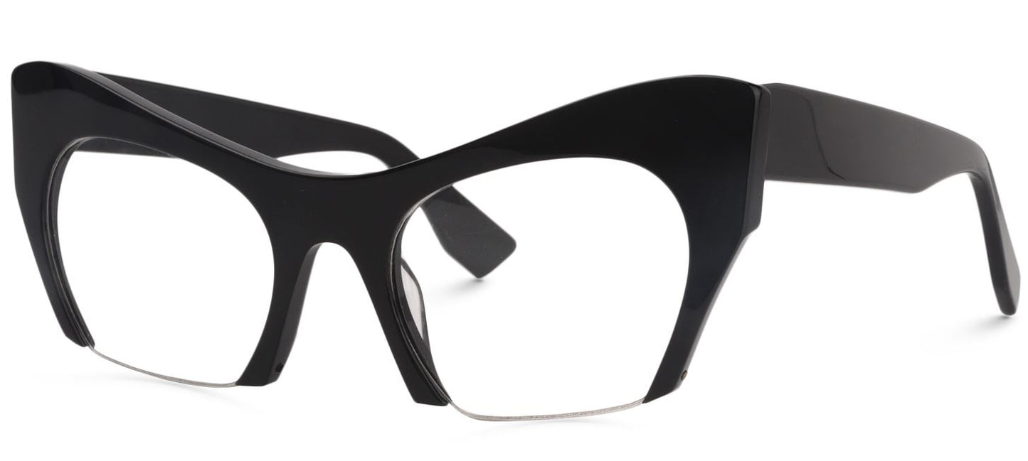 Za'hira Half Frame Cateye Eyeglasses