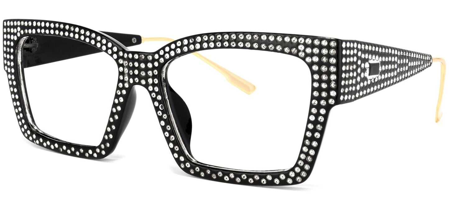 Za'hira Black & White Chic Glasses