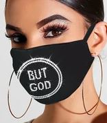 Custom Shirt Only or Mask & Shirt Rhinestone BUT GOD
