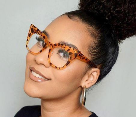 Za'hira Chandra Leopard Glasses