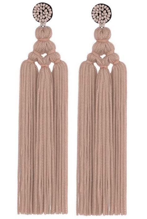 Long Woven Tassel Earrings Long Tassel Fringe Earrings