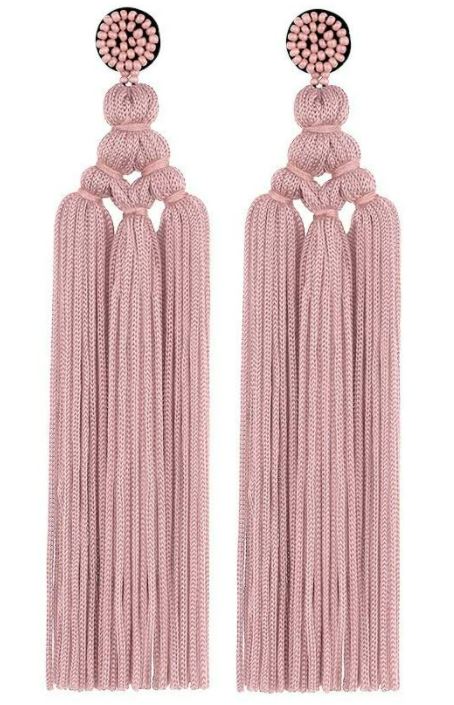 Long Woven Tassel Earrings Long Tassel Fringe Earrings