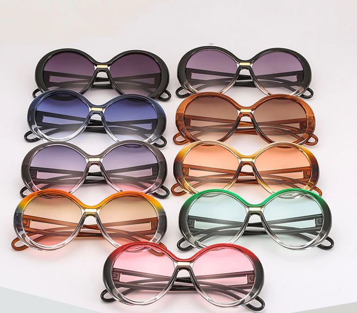 Za'hira Celcia Two-Tone Roud Sunglasses