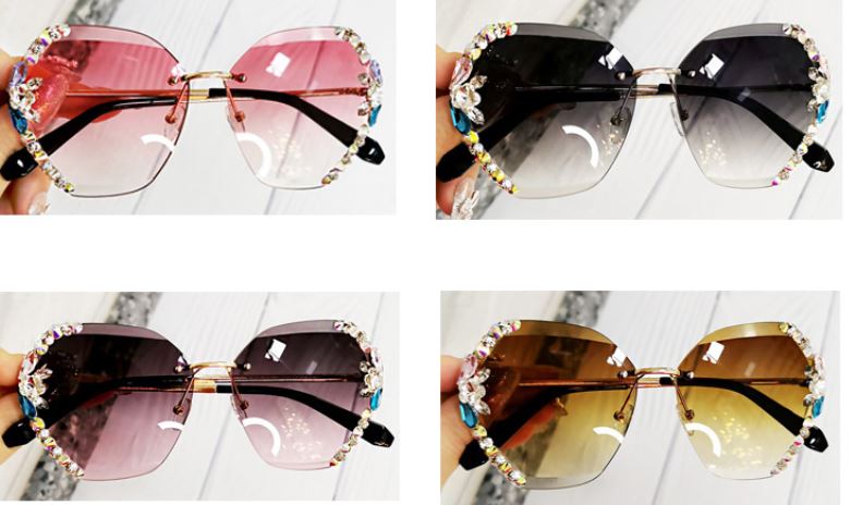 Za'hira Etta Rhinestone Sunglasses
