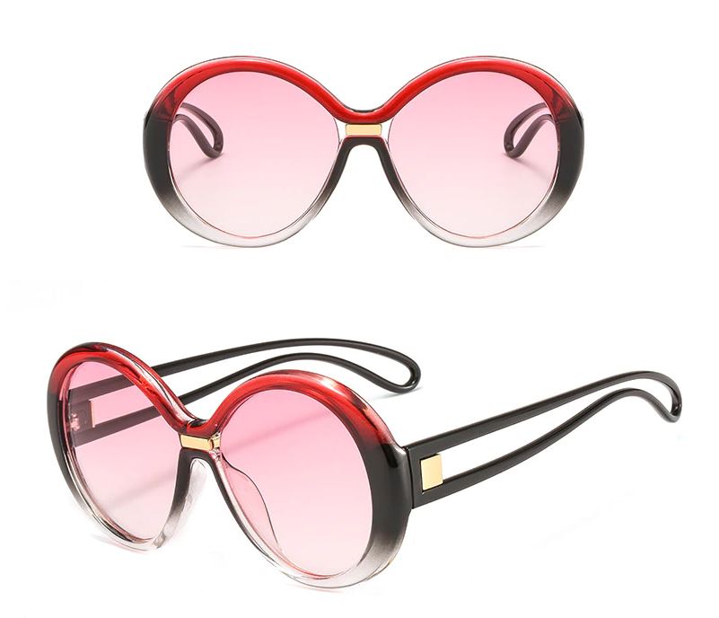 Za'hira Celcia Two-Tone Roud Sunglasses