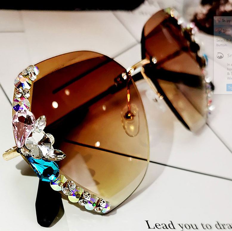 Za'hira Etta Rhinestone Sunglasses