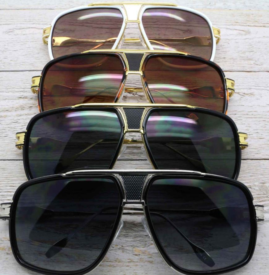 Za'hira Celeberty Oversized Square Aviator Sunglasses