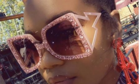 Za'Hira Oversized Rhinestone Sunglasses
