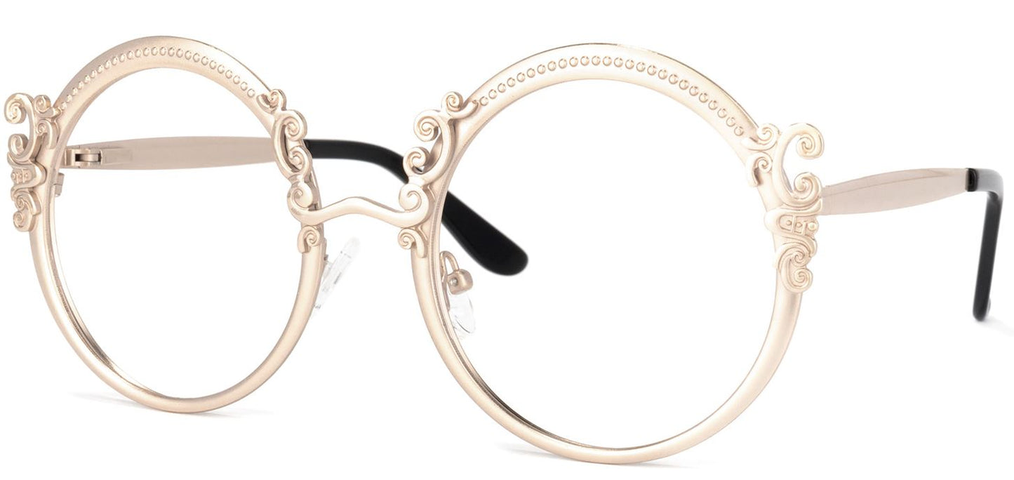 Za'hira Gold Heart Glasses