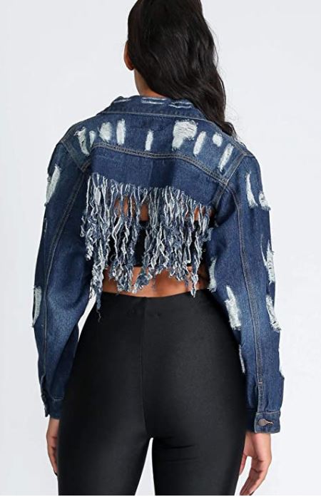 Crop Blue Jean Jacket