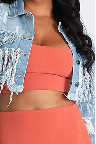 Crop Blue Jean Jacket