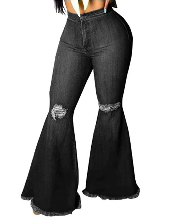 Classic Jeans With Tear
