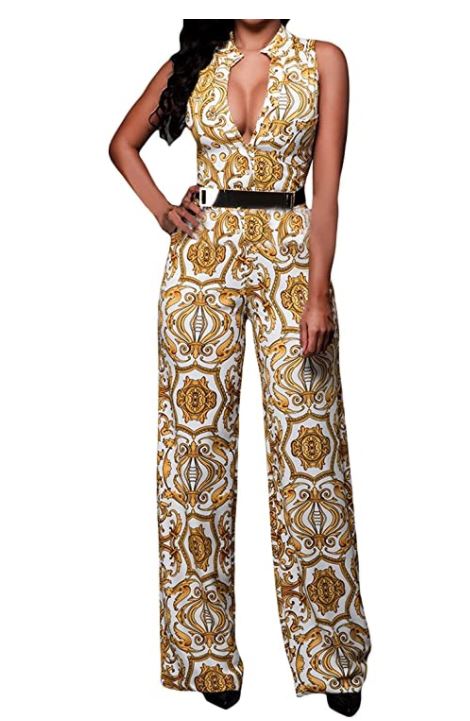 Womens Long Wide Leg Pants With Belt