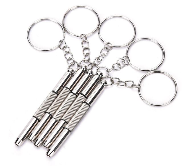 Za'hira Stainless Steel 3 in 1 Screwdriver Keychain