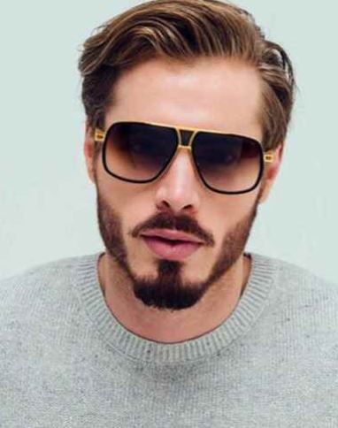Za'hira Celeberty Oversized Square Aviator Sunglasses