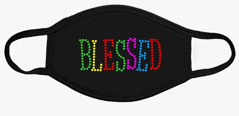 Religious Rhinestone Mask