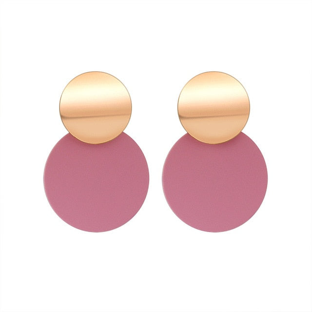 Korean Statement Round Earrings