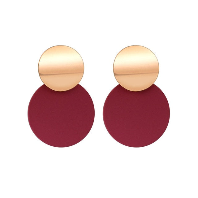 Korean Statement Round Earrings