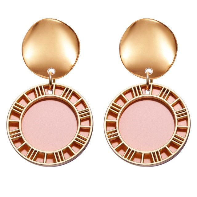 Korean Statement Round Earrings