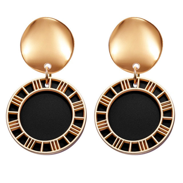 Korean Statement Round Earrings