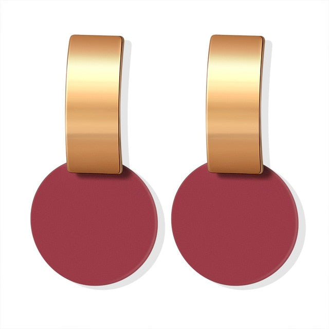 Korean Statement Round Earrings
